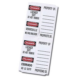 Master Lock 0410-5701 | "Property Of" Identification Labels, 1.75", Pack of 49