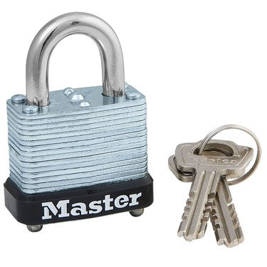 Master Lock 105KA | 1-1/8In (29Mm) Wide Laminated Steel Warded Padlock, Keyed Alike