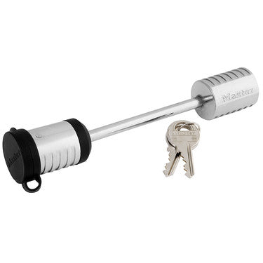 Master Lock 1471DAT | Trailer Coupler Latch Lock, Keyed Different, Adjustable, 3-1/2" Length, Stainless Steel
