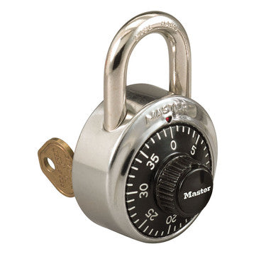 Master Lock 1525 | Combination Padlock with Key Control Feature, V61 Key System
