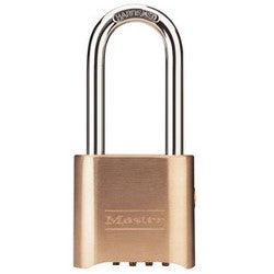 Master Lock 176LH | 2In (51Mm) Wide Resettable Combination Brass Padlock With 2-1/4In (57Mm) Shackle, Supervisory...