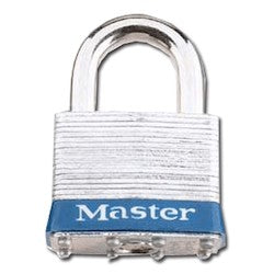 Master Lock 3KABLU | Laminated Steel Padlock, 3/4" Shackle, Blue, Keyed Alike to #3476