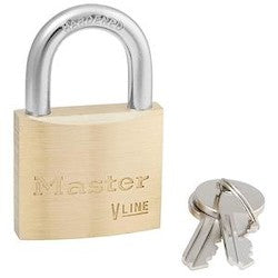 Master Lock 4140 | Brass Padlock, 1-1/2" Body, 13/16" Shackle