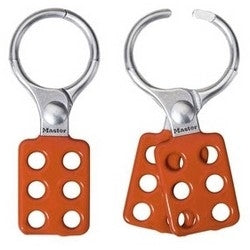 Master Lock 417 | Safety Lockout Hasp, Not Keyed, 4-7/8" Length x 2" Width, 1-1/2" Jaw Clearance, 9/32" Shackle Diameter, Aluminum