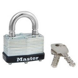 Master Lock 500BRK KA 197 | Padlock, Warded, Keyed Alike, 1-3/4" Width, 13/16" Shackle Clearance, Laminated Steel with 197 Key