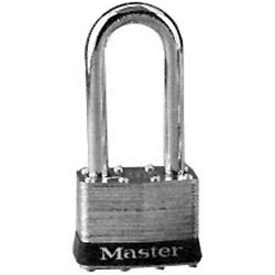 Master Lock 5LJ KA A389 | Tumbler Padlock, Keyed Alike, 4-Pin W1 Cylinder, 2" Width, 2-1/2" Shackle Clearance, Laminated Steel with (2) A389 Key