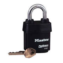 Master Lock 6121 KA 11G046 | Weather Tough Padlock, 2-1/8" Body, 1-1/8" Shackle, Keyed Alike 11G046