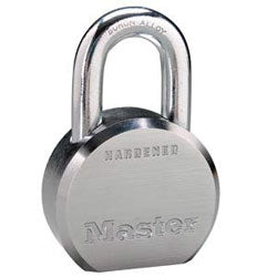 Master Lock 6230W27KZ KIT | High Security Padlock, 2-1/2" Round Body, 1-1/8" Shackle, Keyed Different