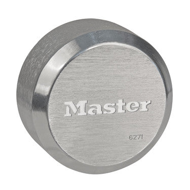 Master Lock 6271 | Tumbler Padlock, Proseries, 6-Pin Cylinder, Hidden Shackle, 2-7/8" Width, Reinforced Die-Cast Zinc