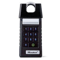 Master Lock 6400SHENT | Bluetooth Padlock with Keypad, Standard Shackle with Shroud, Vault Enterprise