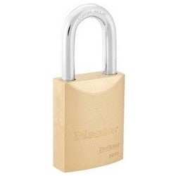 Master Lock 6851WO | Padlock, Proseries, Keyed Different, Rekeyable Interchangeable Core, 2" Width, 29/32" Shackle Clearance, Brass without Cylinder