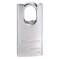 Master Lock 7045 | Tumbler Padlock, Proseries, Rekeyable, 5-Pin Cylinder, 1-3/4" Width, 1-3/16" Shackle Clearance, Solid Steel