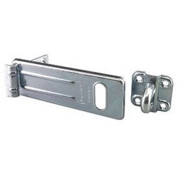 Master Lock 706D | Lock Hasp, 6" Length, Hardened Steel, Zinc Plated with Locking Eye