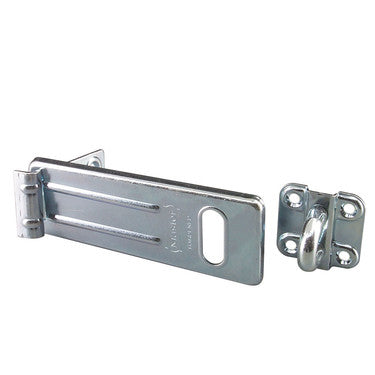 Master Lock 706D | Lock Hasp, 6" Length, Hardened Steel, Zinc Plated with Locking Eye