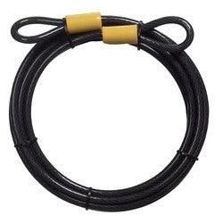 Master Lock 72DPF | Cable Lock, Looped End, 3/8" Diameter x 15’ Length, Braided Steel, Vinyl Coating, for Vehicle