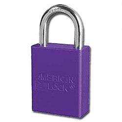 Master Lock A1105PRP | American Lock Aluminum Safety Padlock, Purple, 1.5" Body, 1" Shackle