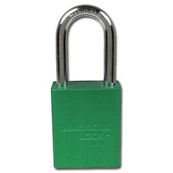 Master Lock A1106GRN | American Lock Keyed-Different Padlock, 1.5" Shackle, Green