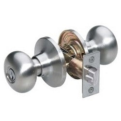 Master Lock BC0115KA4 | Door Lock, Keyed Alike, Biscuit Knob, Adjustable Backset, Satin Nickel, KW1 Cylinder, for Entry, 8 each per Box