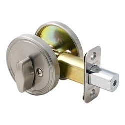 Master Lock DS0515 | Door Deadbolt, Single Sided, Keyed Different, Satin Nickel without Cylinder, for Entry, 8 each per Box