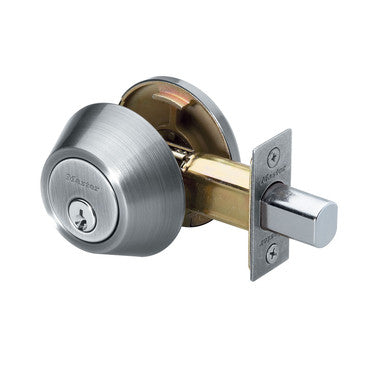 Master Lock DS0615KA4S | Door Deadbolt, SC1 Single Cylinder, 4-Way Adjustable Backset, Keyed Alike, Satin Nickel
