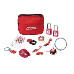 Master Lock S1010VE410KA | Valve and Electrical Lockout Kit with Zenex™ Padlocks, Keyed Alike