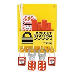 Master Lock S1720E410 | Compact Electrical Lockout Station with 410 Series Padlocks