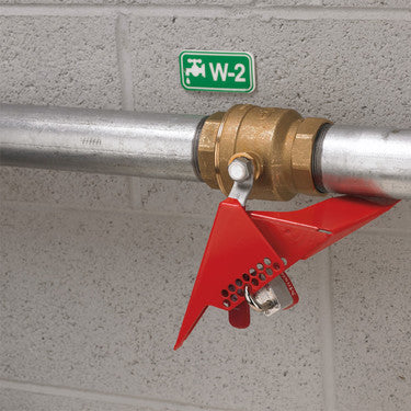 Master Lock S3477 | Wedge-Style Ball Valve Lockout, 1-1/4in (31mm) to 3in (76mm) Diameter Valves
