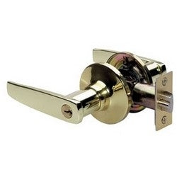 Master Lock SLL0103 | Door Lock, Keyed Different, Straight Lever, Adjustable Backset, Polished Brass, for Entry, 4 each per Box