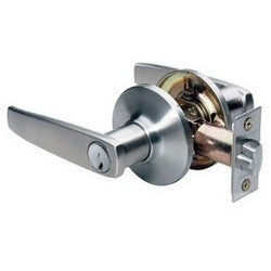 Master Lock SLL0115KA4S | Door Lock, Keyed Different, Straight Lever, Adjustable Backset, Satin Nickel, SC1 Cylinder, for Entry, 8 each per Box