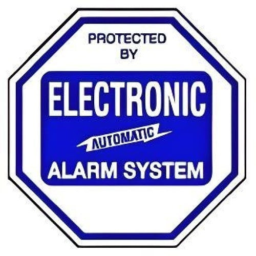 Maxwell Alarm Screen Inc YS102 | Yard Sign, Octagonal, Blue