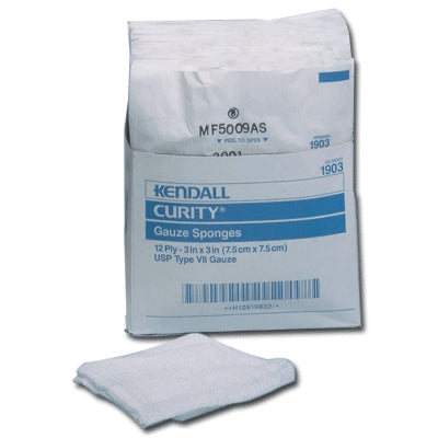 Mckesson Medical Surgical Inc 1903 | Sterile Cotton Gauze Sponges, 12-Ply, 3 in. x 3 in., 50/Bag