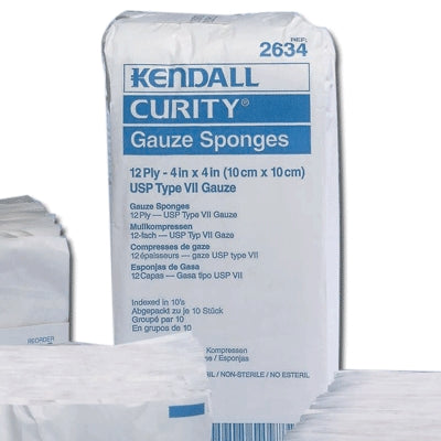 Mckesson Medical Surgical Inc 2634 | Non-Sterile Cotton Gauze Sponges, 12-Ply, 4 in. x 4 in., 200/Bag