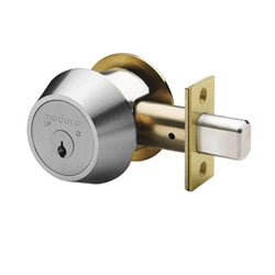 Medeco 11C60L-T-26-DU-N | Key-in-Knob Cylinder, 11C60L Series, T Profile, Bright Chrome (26), DU Function, No Control Key