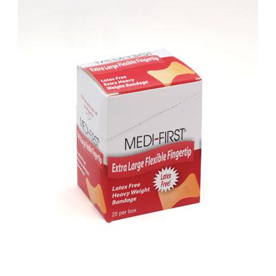 Medique Products 27185 | Medique Fabric Fingertip Bandages, 2.5" X 3.75", 25/Box