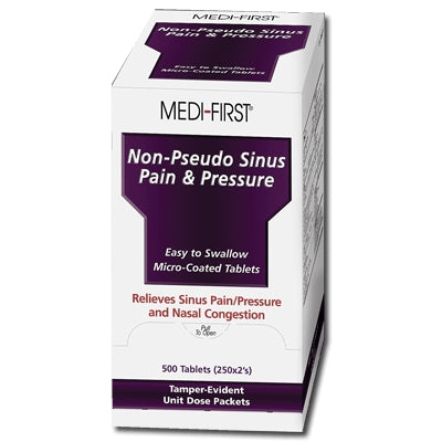 Medique Products 81948 | Medi-First Sinus Pain & Pressure, Industrial Pack, 250 Tablets