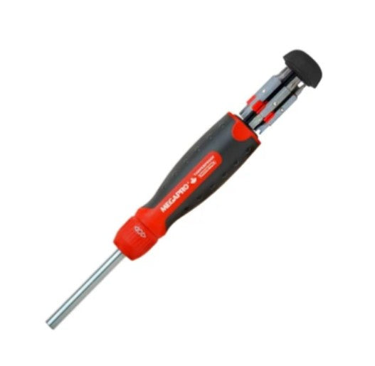 Megapro Marketing USA 211R2CTPRD | Multi-Bit Screwdriver, Ratcheting, Tamperproof, 13-in-1