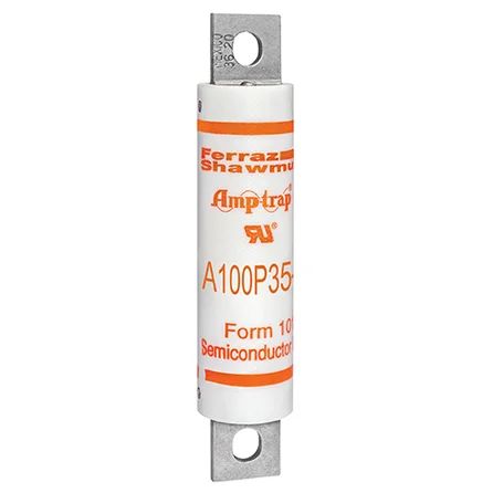 Mersen A100P35-4 | High Speed Fuse Amp-Trap A100P 1000VAC 750VDC 35A Bolted Blade
