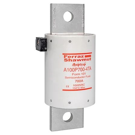 Mersen A100P700-4TA | High Speed Fuse Amp-Trap A100P 1000VAC 750VDC 700A Bolted Blade TA Indicator