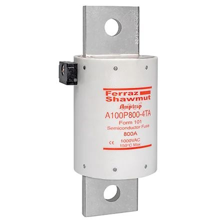 Mersen A100P800-4TA | High Speed Fuse Amp-Trap A100P 1000VAC 750VDC 800A Bolted Blade TA Indicator