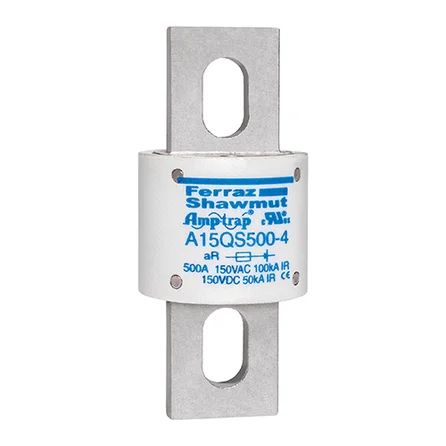 Mersen A15QS500-4 | High Speed Fuse Amp-Trap A15QS 150VAC 150VDC 500A Blade
