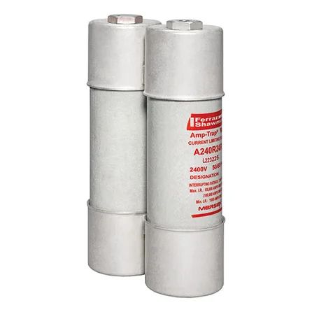 Mersen A240R24R | Back-Up R-Rated Medium Voltage Fuse 2400VAC 24R Mounting: Ferrule Visual Indicator Amp-Trap
