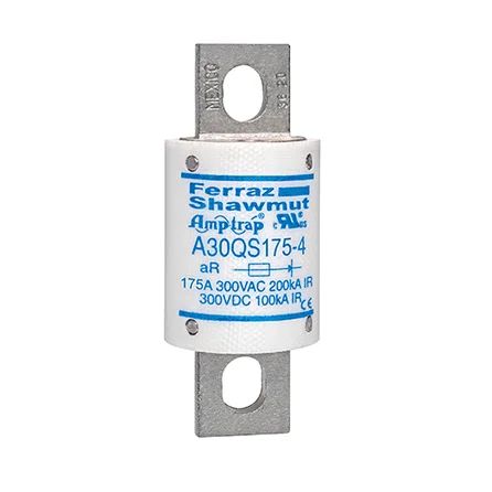 Mersen A30QS175-4 | High Speed Fuse Amp-Trap A30QS 300VAC 300VDC 175A Blade