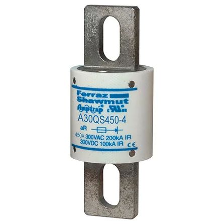 Mersen A30QS450-4 | High Speed Fuse Amp-Trap A30QS 300VAC 300VDC 450A Blade