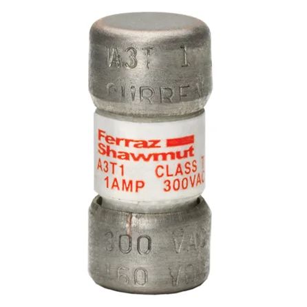 Mersen A3T1 | Fuse A3T - Class T - Fast-Acting 300VAC 160VDC 1A Ferrule Amp-Trap