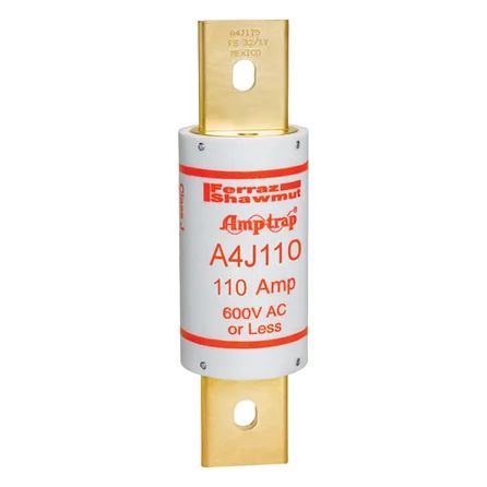 Mersen A4J110 | Fuse A4J - Class J - Fast-Acting 600VAC 300VDC 110A Blade Amp-Trap