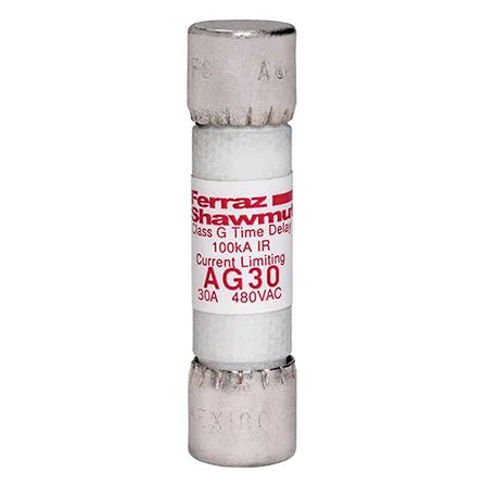 Mersen AG30 | Fuse AG - Class G 480VAC 30A Time Delay Ferrule Amp-Trap