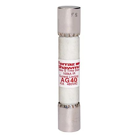 Mersen AG40 | Fuse AG - Class G 480VAC 40A Time Delay Ferrule Amp-Trap