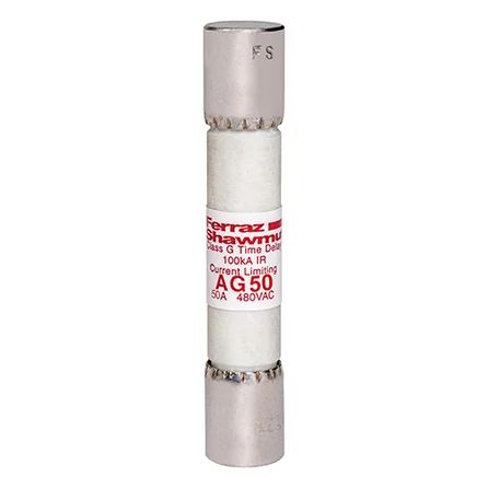 Mersen AG50 | Fuse AG - Class G 480VAC 50A Time Delay Ferrule Amp-Trap
