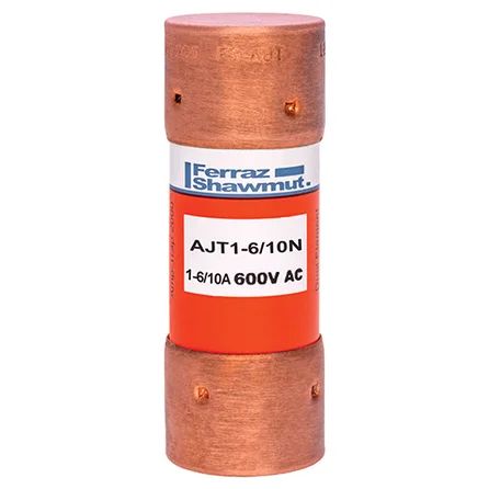 Mersen AJT1-6/10N | Fuse AJT - Class J - Time-delay 600VAC 500VDC 1.6A Ferrule Amp-Trap 2000
