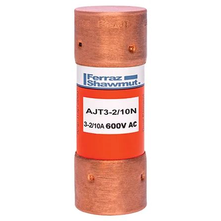 Mersen AJT3-2/10N | Fuse AJT - Class J - Time-delay 600VAC 500VDC 3.2A Ferrule Amp-Trap 2000
